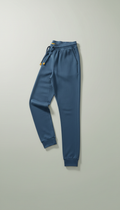 Slate blue tapered joggers