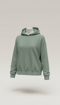 Milk white relaxed fit hoodie